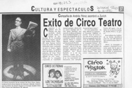 Exito de circo teatro  [artículo].