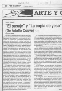 "El pasaje" y "La copia de yeso" (de Adolfo Couve)  [artículo] Apir.