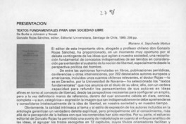 Textos fundamentales para una sociedad libre  [artículo] Mariano A. Sepúlveda Mattus.