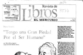 Marco Denevi, "Tengo una gran piedad por el ser humano"  [artículo] María Elena Aguirre.