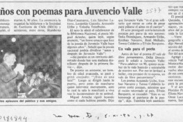 Cumpleaños con poemas para Juvencio Valle  [artículo].