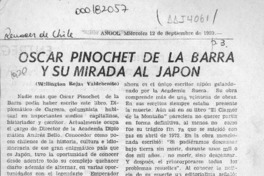 Oscar Pinochet de la Barra y su mirada al Japón  [artículo] Wellington Rojas Valdebenito.