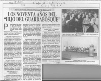 Los noventa años del "Hijo del guardabosque"  [artículo] Fernando Quilodrán.