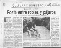 Poeta entre robles y pájaros  [artículo] Ronnie Muñoz M.
