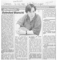 Soledad Bianchi  [artículo].