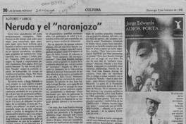 Neruda y el "naranjazo"  [artículo] Filebo.