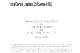 Fórmulas de estatismo en "El astillero" de Juan Carlos Onetti