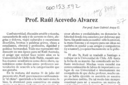 Prof. Raúl Acevedo Alvarez