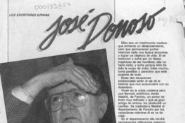 José Donoso  [artículo] Nira Reyes Morales.