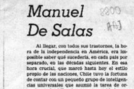 Manuel de Salas  [artículo] Miguel Laborde.