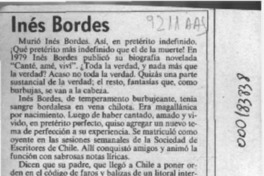 Inés Bordes  [artículo] Filebo.