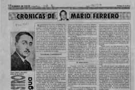 Oscar Castro en Rancagua  [artículo] Mario Ferrero.