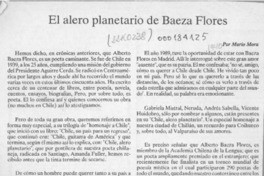 El alero planetario de Baeza Flores  [artículo] Mario Mora.