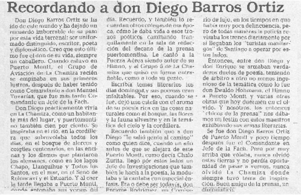 Adiós Diego Barros Ortiz
