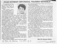 Juan Guzmán Cruchaga, viajero sensible  [artículo] Ana Iris Alvarez Núñez.
