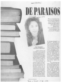 De paraísos y sobredosis  [artículo] Carlos de Santiago.