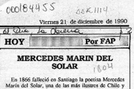 Mercedes Marín del Solar  [artículo] Fap.