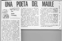 Una poeta del Maule  [artículo] Helio Venegas.