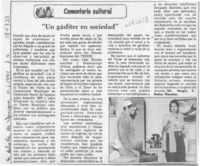 "Un gásfiter en sociedad"  [artículo] Sergio E. Muñoz Morales.
