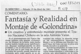 Fantasía y realidad en montaje de "Golondrina"  [artículo] Juan Antonio Muñoz H.