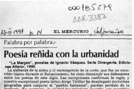 Poesía reñida con la urbanidad  [artículo] Marcelo Novoa.