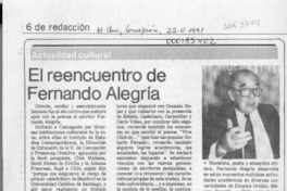 El Reencuentro de Fernando Alegría  [artículo].