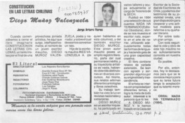 Diego Muñoz Valenzuela  [artículo] Jorge Arturo Flores.