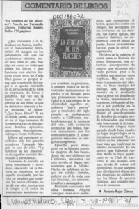 La rebelión de los placeres  [artículo] Antonio Rojas Gómez.