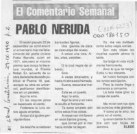 Pablo Neruda  [artículo] Elede.