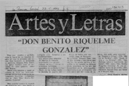"Don Benito Riquelme González"  [artículo] Oscar Ramírez Merino.