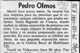 Pedro Olmos  [artículo] Garófalo.