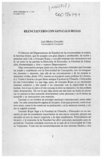 Reencuentro con Gonzalo Rojas  [artículo] Luis Muñoz González.