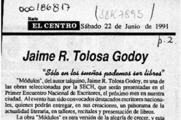 Jaime R. Tolosa Godoy  [artículo].