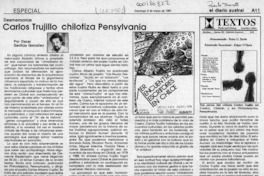 Carlos Trujillo chilotiza Pensylvania  [artículo] Oscar Gacitúa González.