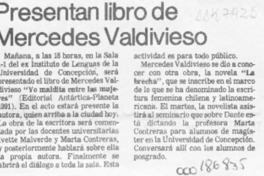 Presentan libro de Mercedes Valdivieso  [artículo].