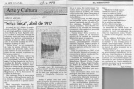 "Selva lírica", abril de 1917  [artículo] Julio Hurtado.