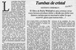Tumbas de cristal  [artículo] Gustavo Jiménez.