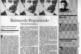 Balmaceda pespunteado  [artículo] Luis Vargas Saavedra.