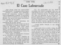 El caso Lafourcade  [artículo] Lord Fool.