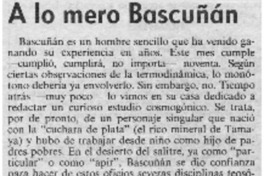 A lo mero Bascuñán