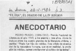 Anecdotario  [artículo] Ana I. Alvarez Núñez.