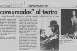 "Hechos consumados" al teatro  [artículo].
