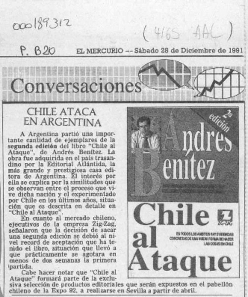 Chile ataca en argentina  [artículo].