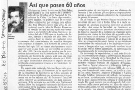 Así que pasen 60 años  [artículo] Luis Sánchez Latorre.
