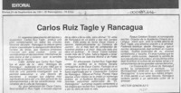 Carlos Ruiz Tagle y Rancagua  [artículo] Héctor González V.