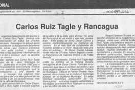 Carlos Ruiz Tagle y Rancagua  [artículo] Héctor González V.