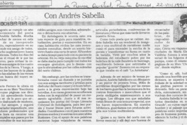 Con Andrés Sabella  [artículo] Marino Muñoz Lasgos.