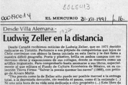 Ludwig Zeller en la distancia  [artículo] Pedro Mardones Barrientos.