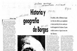 Historia y geografía de Borges  [artículo] Grínor Rojo.