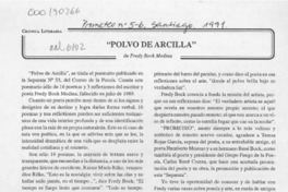 "Polvo de arcilla"  [artículo] Eduardo Baquedano Acuña.